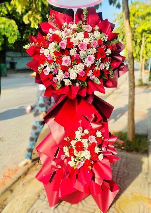 hoa chúc mừng thành công