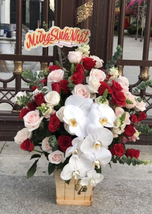 mẫu hoa chúc mừng khai trương sinh nhật