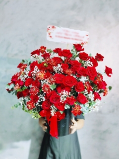 Đặt Giỏ Hoa Hồng Đỏ Đẹp