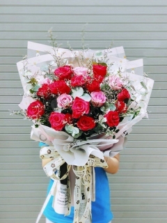 Bó Hồng Đỏ Sang Trọng