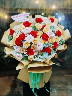 Bó Hồng Sang Trọng