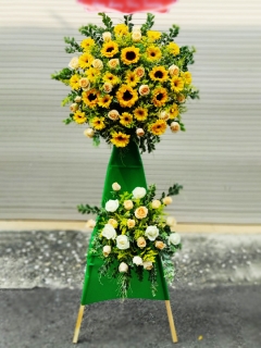 Kệ Hoa Mừng Khai Trương Tông Vàng