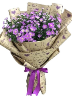 Bó Hoa Thạch Thảo Tím