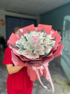 Bó Hoa Tiền Đơn Giản