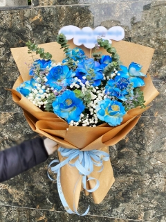 Bó Hoa Hồng Xanh Đẹp