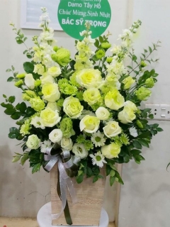 Giỏ Hoa Hồng Khai Trương