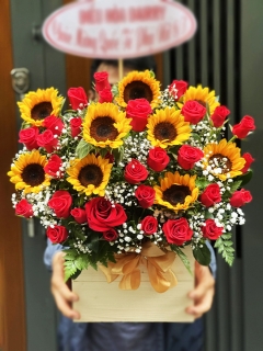 Giỏ Hoa Đẹp Hiện Đại