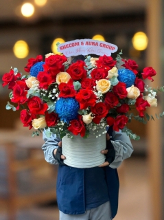 Giỏ Hoa Hồng Đỏ Đẹp Tặng Người Yêu