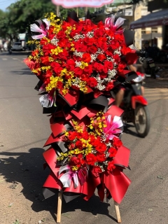 Kệ Hoa Hồng Chúc Mừng Khai Trương