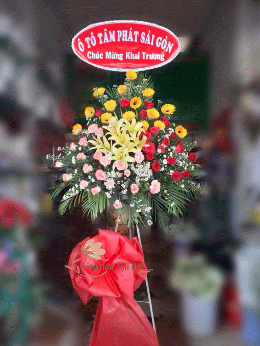 hoa chúc mừng kỉ niệm công ty Tâm Phát