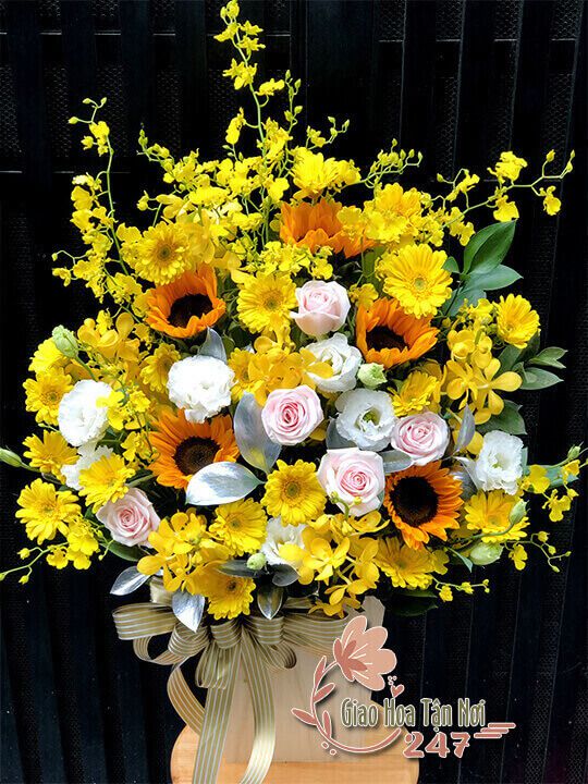 hoa sinh nhật người lớn tuổi sang trọng